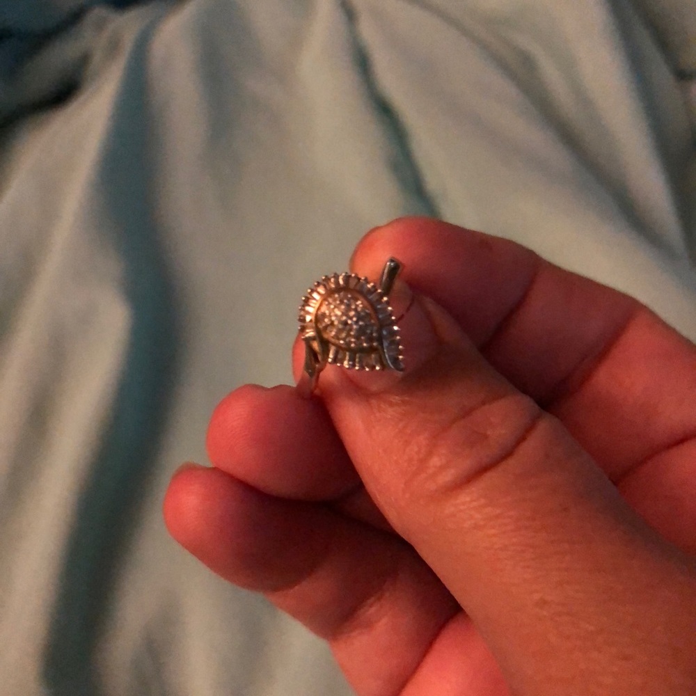 Diamond cluster Ring 10 kt